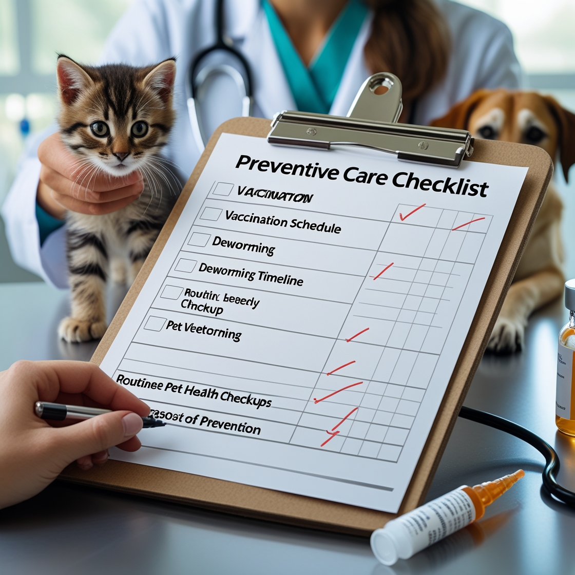 Preventive Care Checklist for Dogs & Cats
